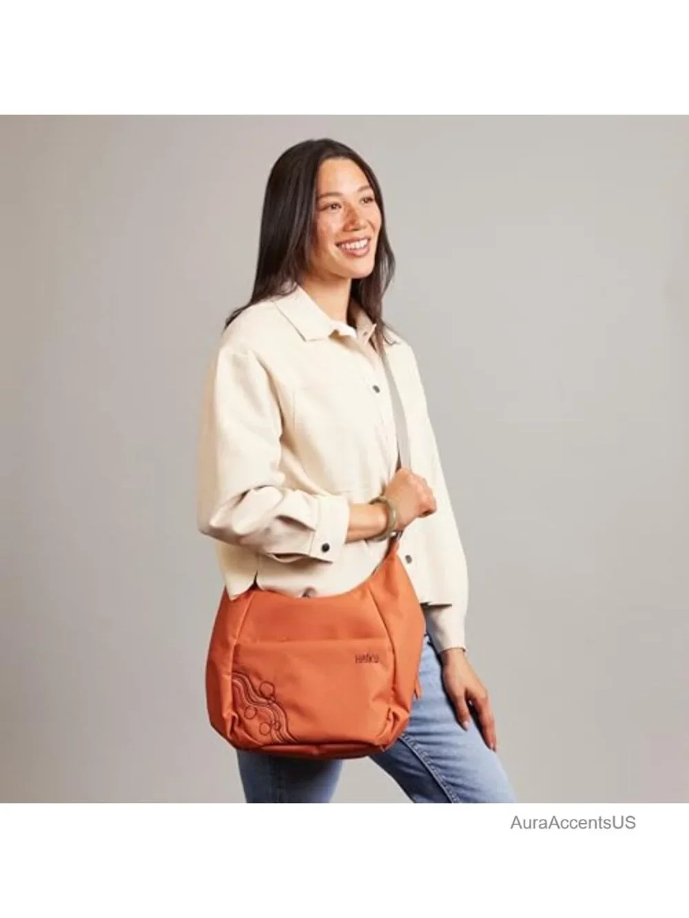 Hobo Bag with Removable Shoulder Strap and Adjustable Crossbody Strap